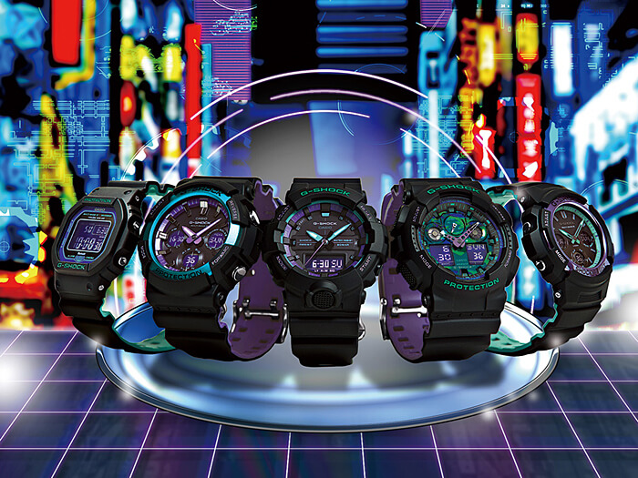 G-Shock \'90s Color Blue and Purple Accent Series - G-Central G-Shock Fan  Site