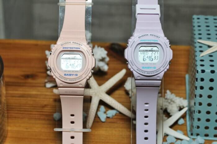 Baby-G G-LIDE BLX-570 BLX-570-4 BLX-570-6 Pastel Pink and Purple with Tide Graph