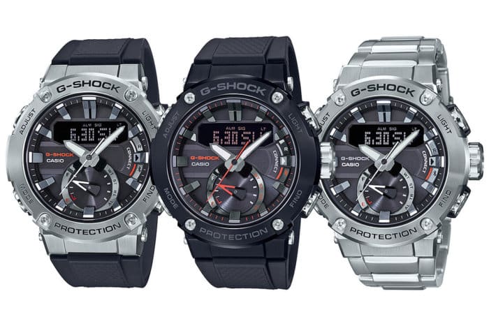 G-Shock G-STEEL GST-B200: GST-B200-1A GST-B200B-1A GST-B200D-1A Carbon Core Guard with Tough Solar and Bluetooth Mobile Link