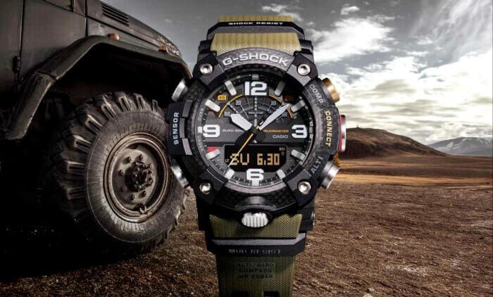 G-Shock GG-B100 Mudmaster with Quad Sensor (Triple Sensor + Step Counter), Bluetooth, Carbon Fiber Bezel