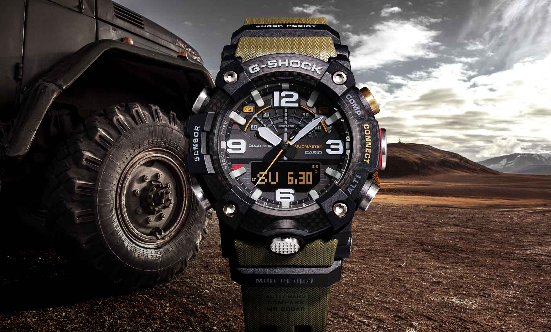 G-Shock GG-B100 Mudmaster with Quad Sensor (Triple Sensor +