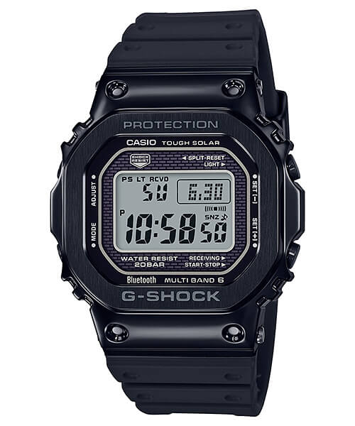 G-Shock GMW-B5000G-1 Black IP with Black Resin Band