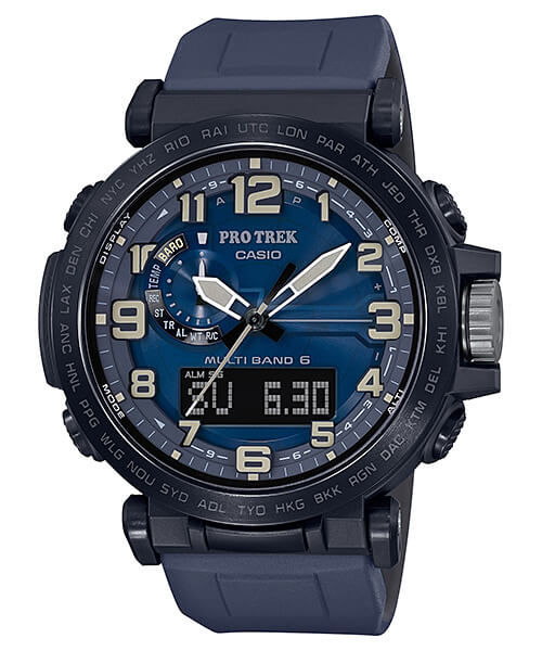 Pro Trek Navy Blue Analog-Digital Series - G-Central G-Shock