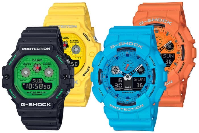 G-Shock Rock Music Series: DW-5900RS-1 DW-5900RS-9 GA-100RS-2A GA-100RS-4A