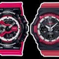 G-Shock AWG-M100SRB-4A GA-110RB-1A GAW-100RB-1A GW-M5610RB-4 Black Red White