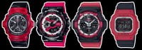 G-Shock AWG-M100SRB-4A GA-110RB-1A GAW-100RB-1A GW-M5610RB-4 Black Red White