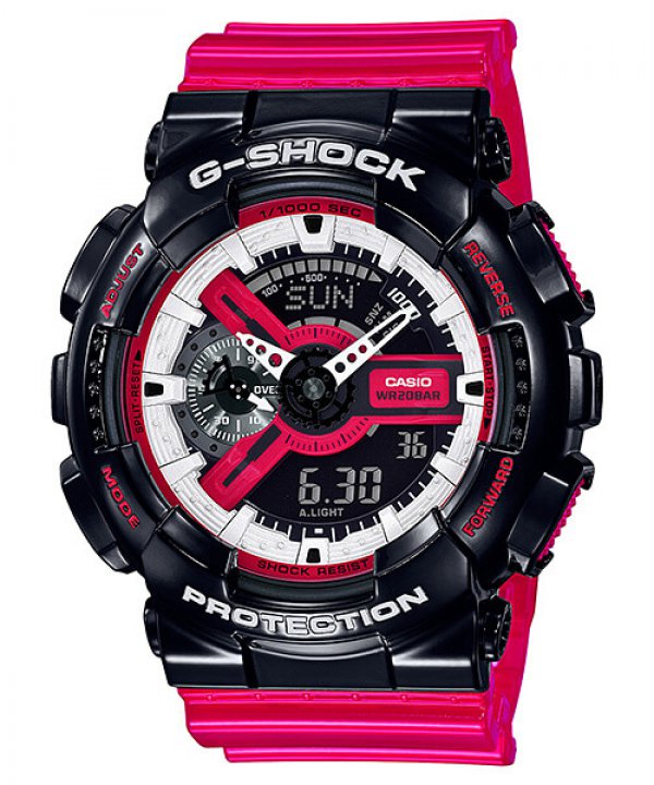 G-Shock Red, Black, and White RB Series: 3 Solar-Radio + 1