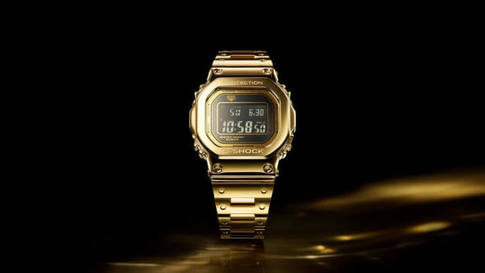 Solid 18-Karat Gold G-Shock G-D5000-9 in Asia and UAE