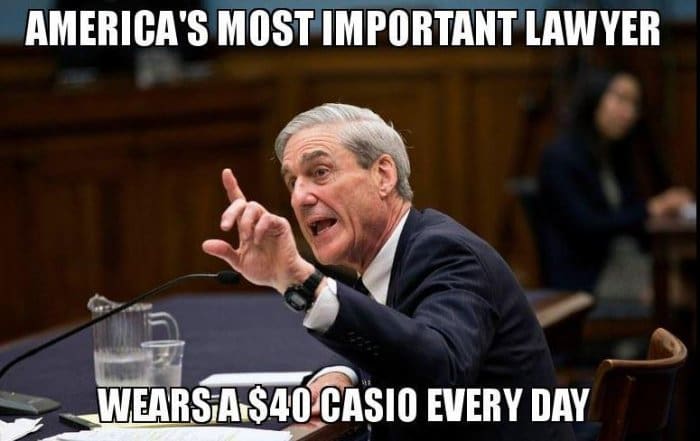 Robert Mueller wears Casio DW-290 Wristwatch