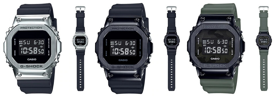 G-Shock GM-5600 with Stainless Steel Bezel