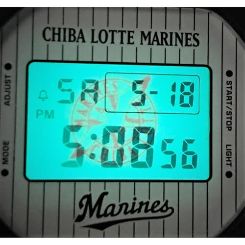 Chiba Lotte Marines x G-Shock DW-5600 2019 EL Backlight