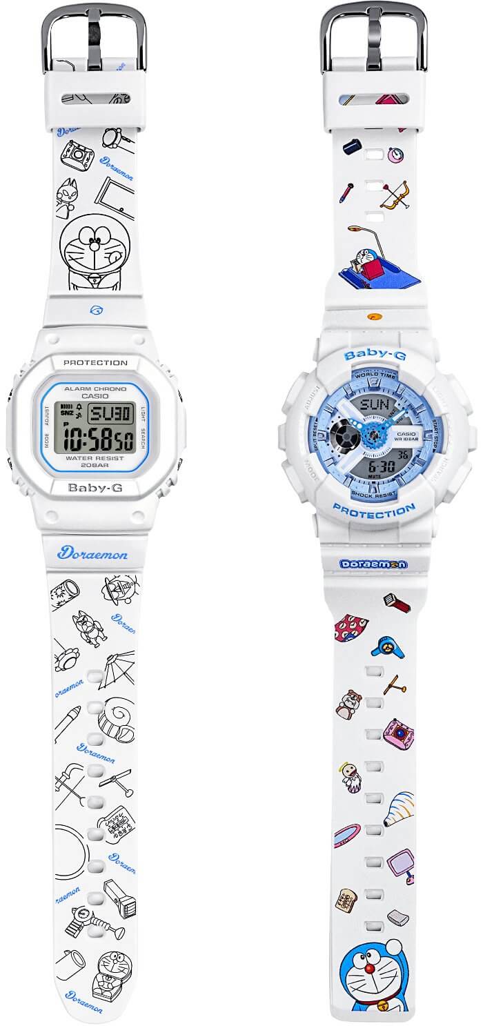 Doraemon x Casio Baby-G BA-110BE-7APRDL BGD-560-7PRDL