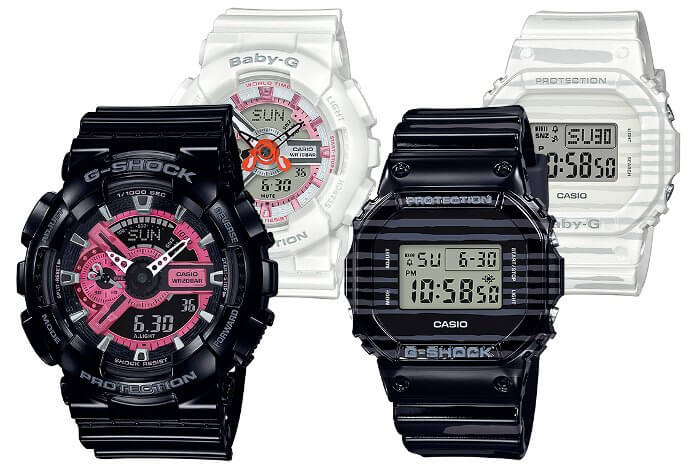 G-Shock and Baby-G SLV-19A-1A SLV-19B-1 Special Pairs Colletion