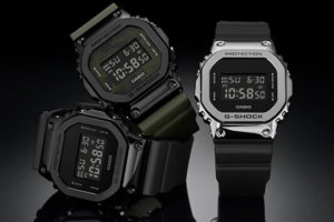 G-Shock GM-5600 and GM-5600B with Stainless Steel Bezel