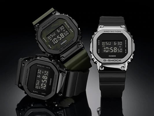 G-Shock GM-5600 with Stainless Steel Bezel