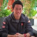 Professional tennis player Kei Nishikori wears G-Shock watch