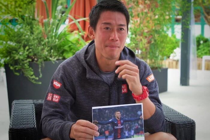 Professional tennis player Kei Nishikori wears Casio G-Shock watch