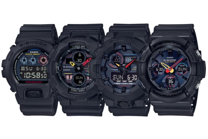 G-Shock Black x Neon Series: DW-6900BMC-1JF GA-140BMC-1AJF GA-700BMC-1AJF GAW-100BMC-1AJF