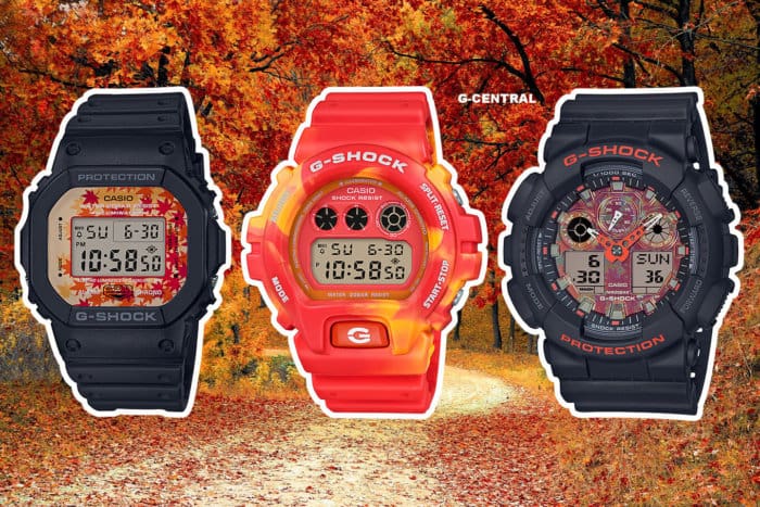 G-Shock Kyo Momiji Color Autumn Leaves Series: DW-5600TAL-1 DW-6900TAL-4 GA-100TAL-1A