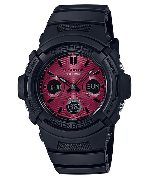 G Shock Black and Red AR Adrenaline Red Series G Central G Shock Fan Site