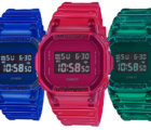 G-Shock DW-5600SB-2 DW-5600SB-3 DW-5600SB-4 Jelly Semi-Transparent Blue Green and Red