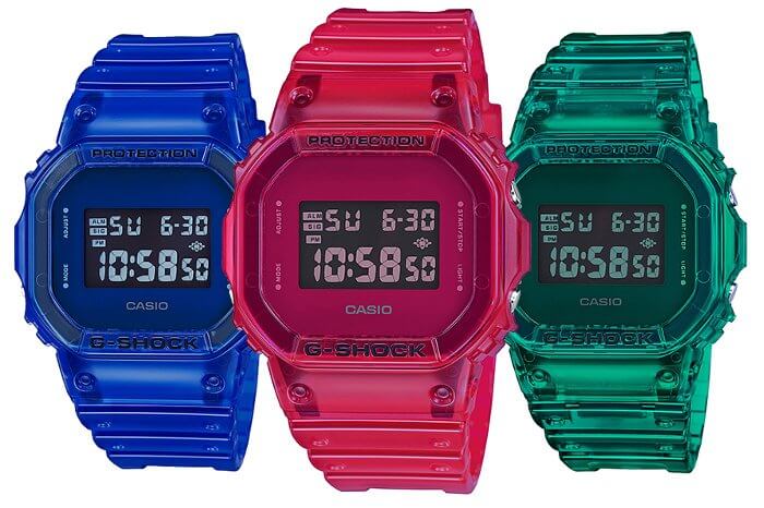 casio dw 5600 transparent