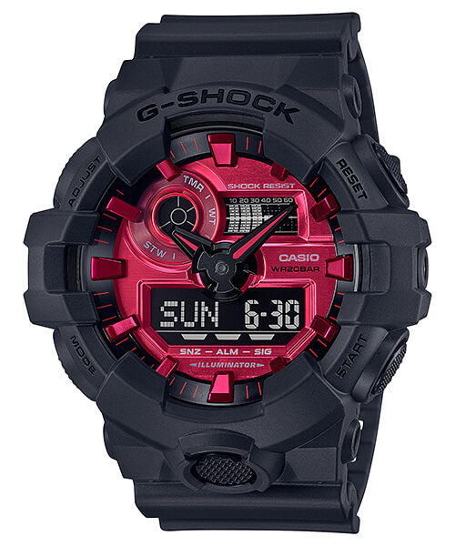 G Shock Black and Red AR Adrenaline Red Series G Central G Shock Fan Site