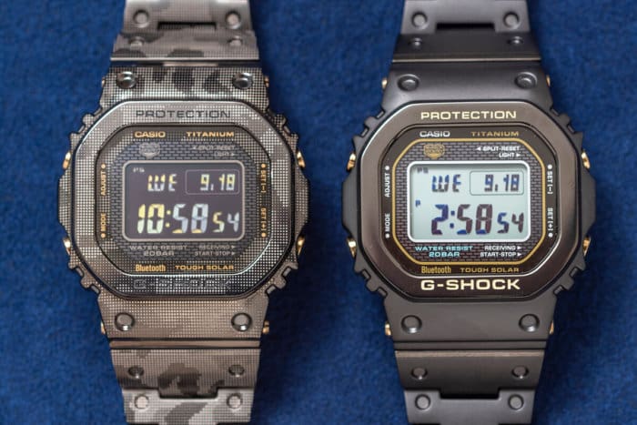 G-Shock GMW-B5000TB-1JR & GMW-B5000TCM-1JR Titanium with DLC and Sapphire