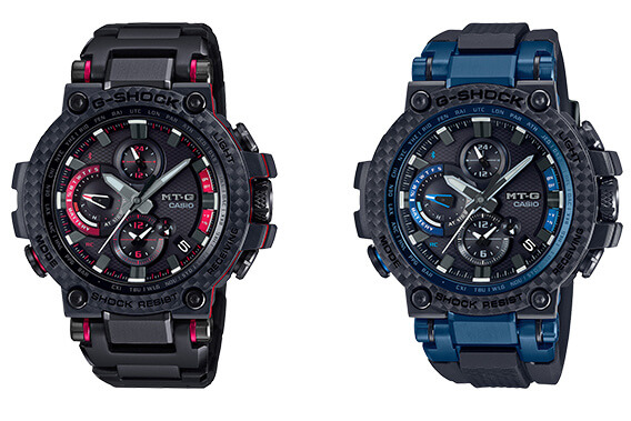 G-Shock MTG-B1000XBD-1A & MTG-B1000XB-1A with Carbon Fiber Bezel 