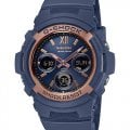 G-Shock AWR-M100SNR-2A Navy and Rose Gold