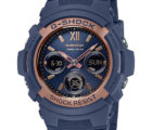 G-Shock AWR-M100SNR-2A Navy and Rose Gold