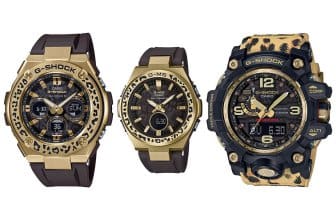 GST-W310WLP-1A9JR MSG-W200WLP-5AJR GWG-1000WLP-1AJR G-Shock Love The Sea And The Earth 2019 Wildlife Promising Leopard Edition