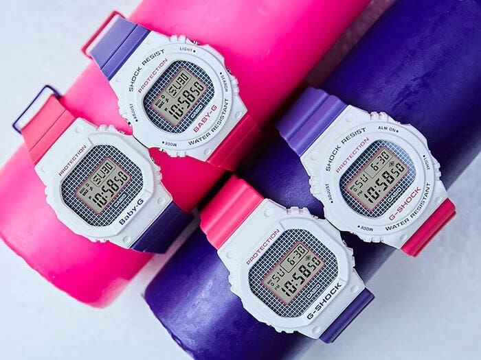 matrix Manhattan galleri G-Shock & Baby-G Purple-Pink Throwback 1990s Series