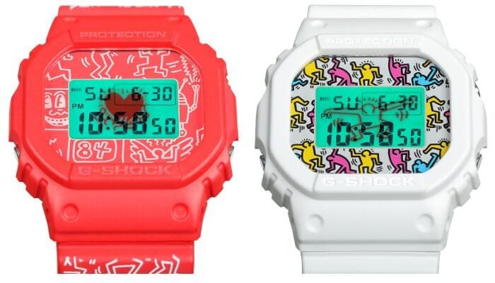 Keith Haring x G-Shock DW-5600 EL Backlights