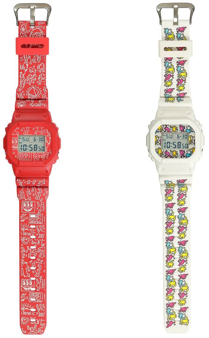 Keith Haring x G Shock DW 5600 Collaboration Pair for U.S. G Central G Shock Fan Site