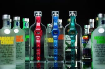 Absolut Vodka x G-Shock DW-5600SB Gift Packs in China Bottle Cases