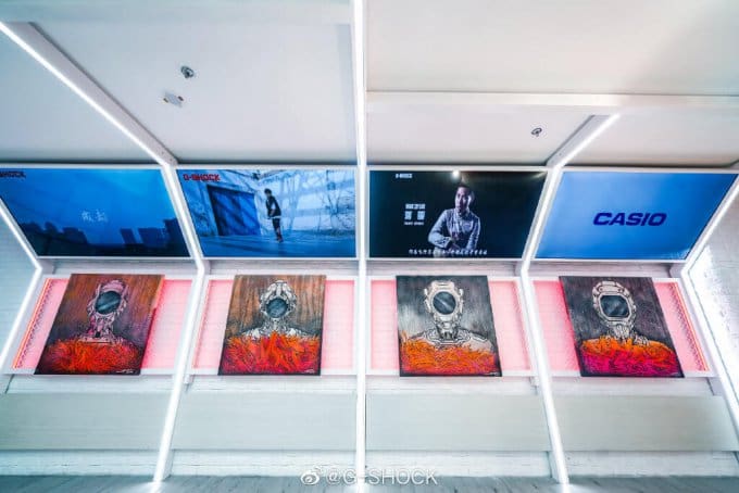 Jahan Loh Paintings at G-Shock Store iAPM Mall Shanghai China