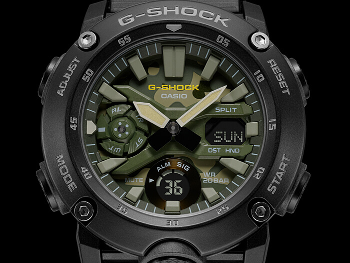 GA-2000SU-1A & GA-2000SU-2A: Utility Colors with Camo Dial