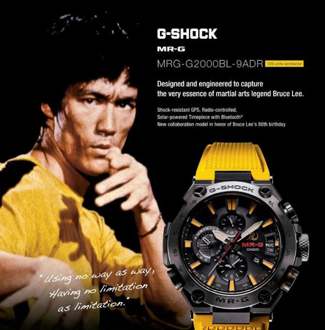 Bruce Lee X G Shock Mrg G2000bl 9a For 80th Birthday G Central G