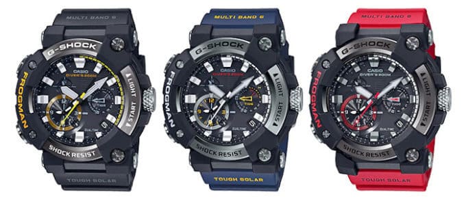 G-Shock Frogman GWF-A1000: GWF-A1000-1A GWF-A1000-1A2 GWF-A1000-1A4 First Analog Frogman