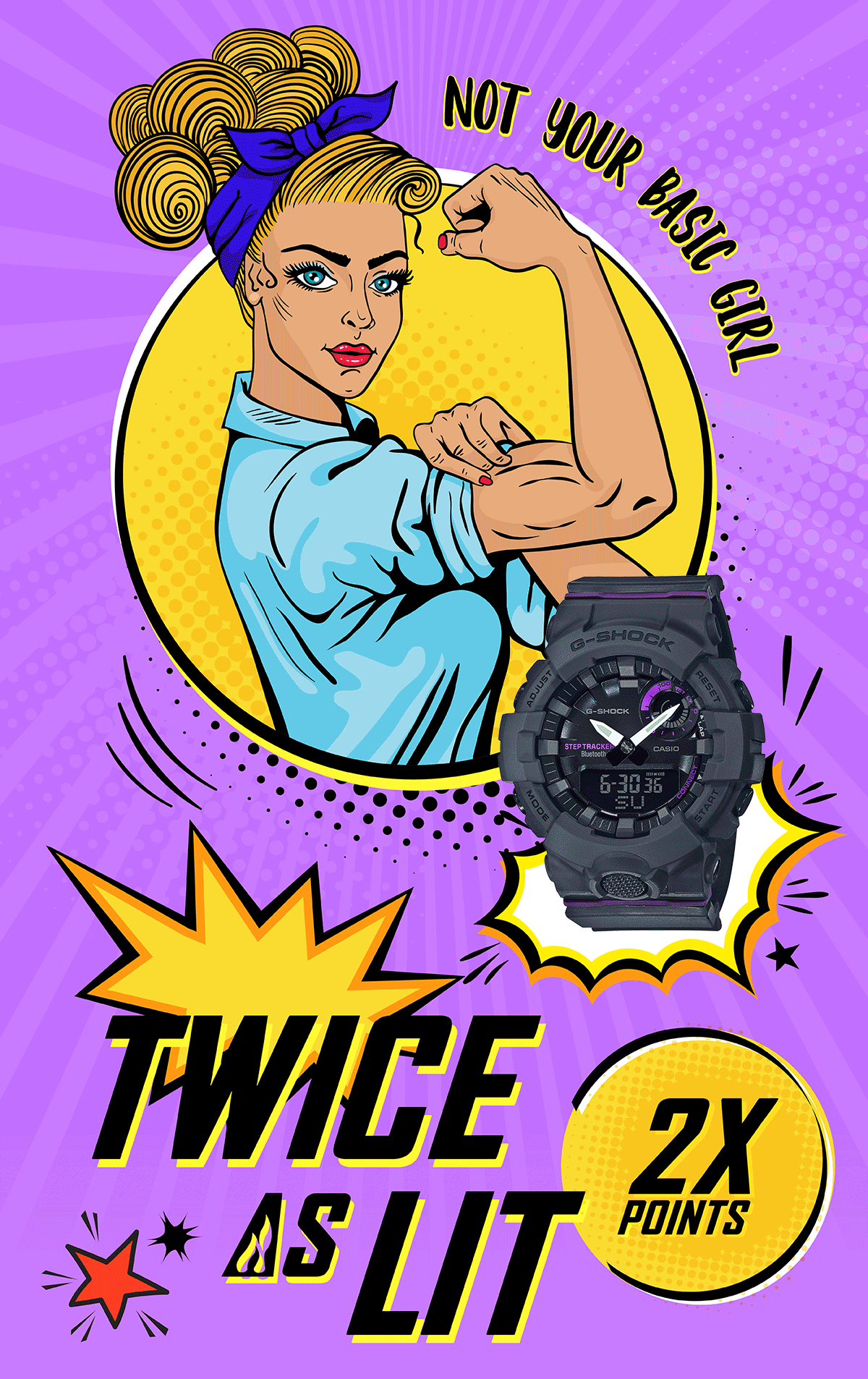 G-Shock Women, Baby-G, Sheen 2x points in Singapore