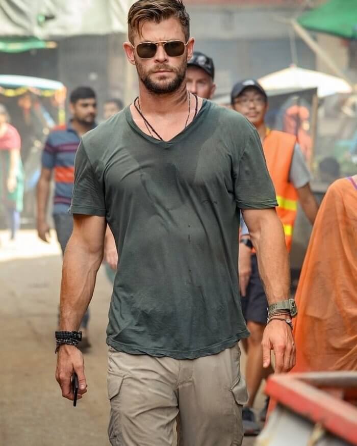 Chris Hemsworth wears Casio G-Shock Rangeman GW-9400 in Extraction on Netflix