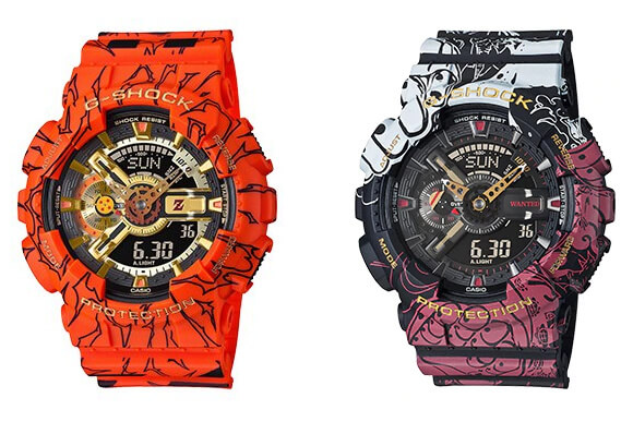 Dragon Ball Z and One Piece x G-Shock 