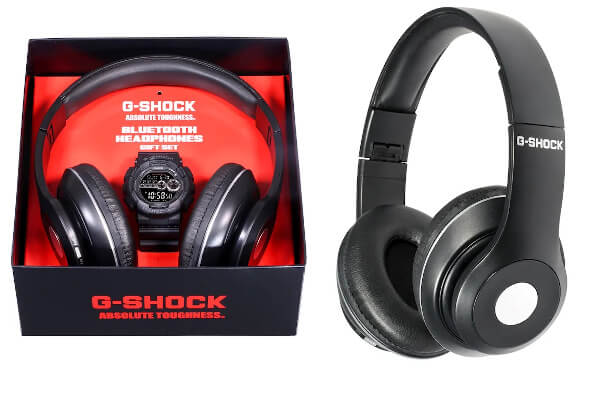 G-Shock GD100-1BBTS Gift Box Set with Bluetooth headphones