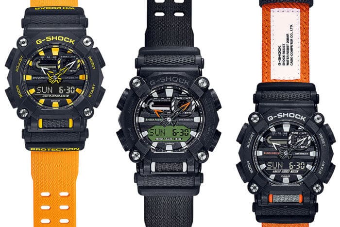 G-Shock GA-900 Bands: GA-900A-1A9, GA-900C-1A4, and GA-900E-1A3