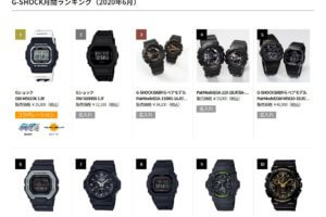 G-Shock Rankings at Casio Official Online Shop in Japan