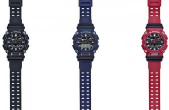 G-Shock GA-900-1A, GA-900-2A, GA-900-4A Black, Blue, Red