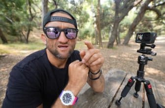 Casey Neistat wears Casio G-Shock GA-2100THB-7A Wristwatch