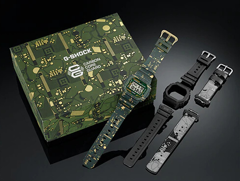 G-Shock DWE-5600CC-3 with Carbon Core Guard and Interchangeable