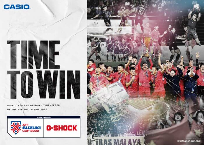 G-Shock is the official timekeeper of the AFF Suzuki Cup 2020 (in 2021)